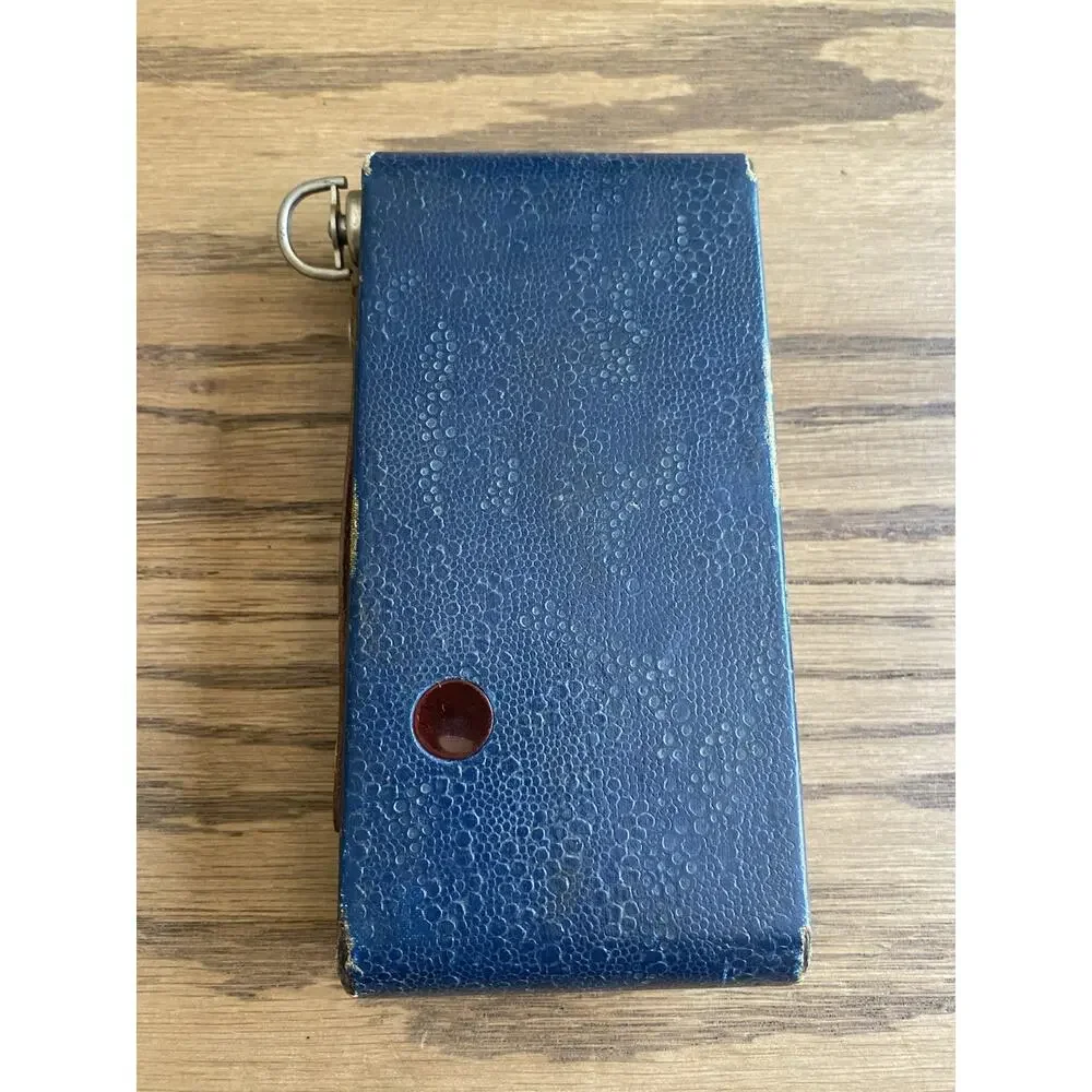 Antique 1920s Kodak Rainbow Hawk-Eye No.2A Folding Model B In Blue